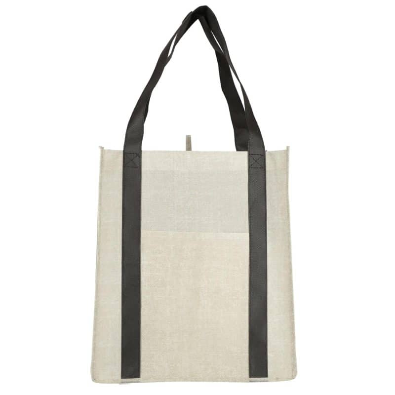 Custom Neptune Recycled Non-Woven Grocery Tote - 1
