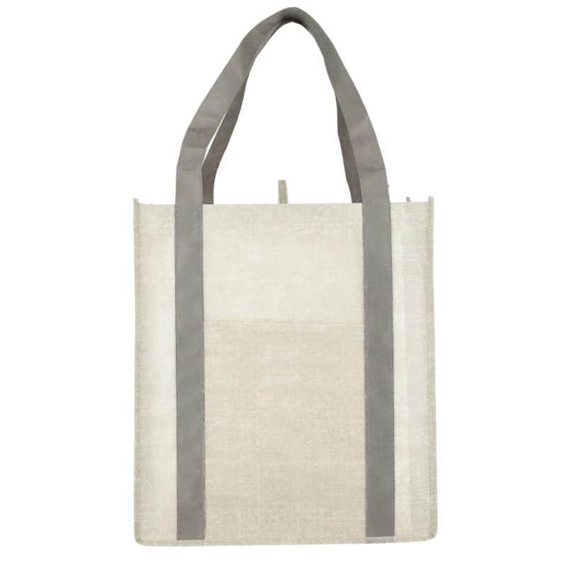Custom Neptune Recycled Non-Woven Grocery Tote - 7