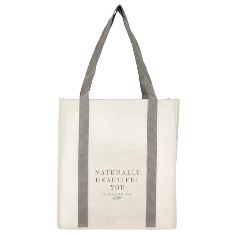 Custom Pluto Recycled Non-Woven Small Grocery Tote - 9