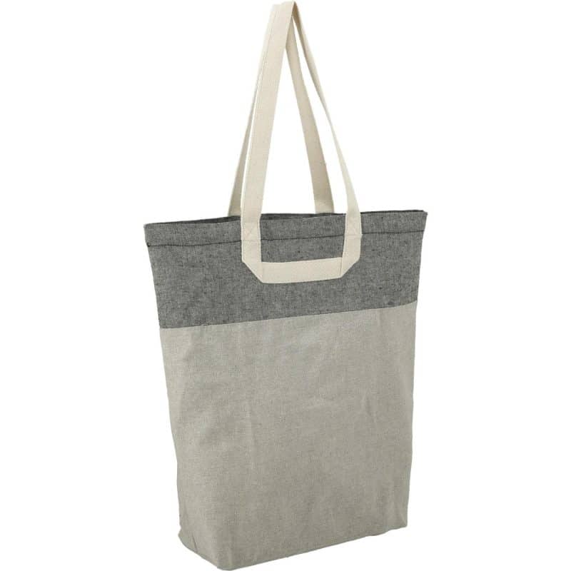 Custom Recycled Cotton U-Handle Book Tote - 5