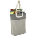 Custom Recycled Cotton U-Handle Book Tote - 6