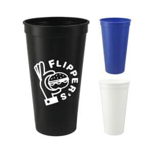 Custom Solid 24oz Recycled Stadium Cup