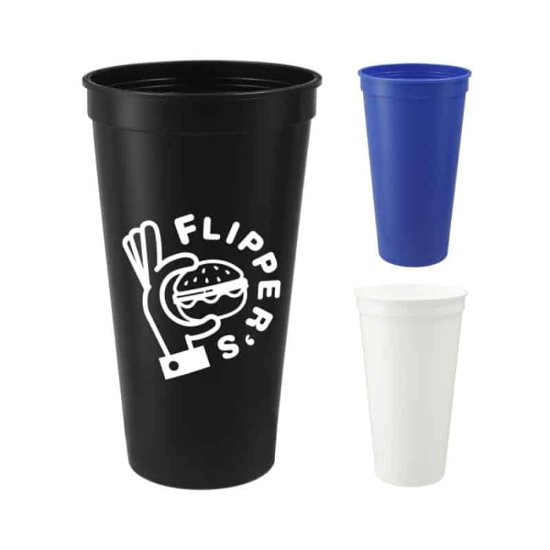 Custom Solid 24oz Recycled Stadium Cup