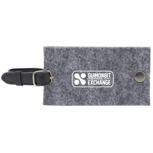 Custom THE GOODS™ Recycled Felt Luggage Tag
