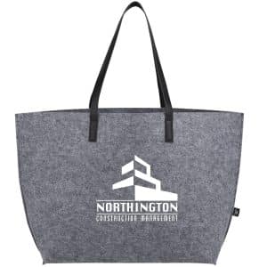 Custom THE GOODS™ Recycled Felt Shoulder Tote