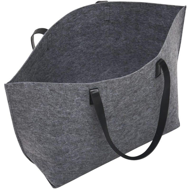 Custom THE GOODS™ Recycled Felt Shoulder Tote - 5