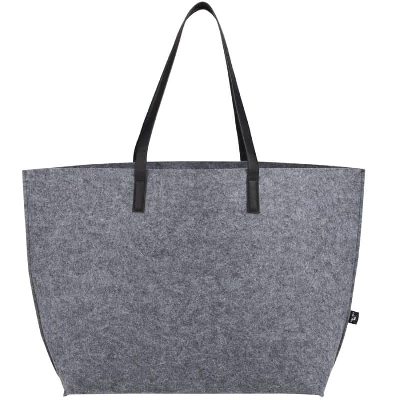 Custom THE GOODS™ Recycled Felt Shoulder Tote - 6