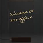 Custom Note Brite Light-Up Acrylic Dry Erase Board - 6