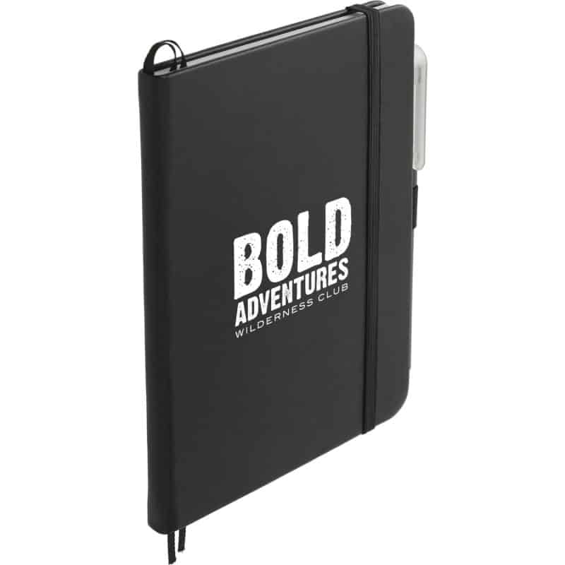 Custom 5'' x 7'' Bulleting Bound Notebook w Pen - 2