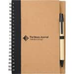 Custom 5'' x 7'' FSC® Mix Eco-Friendly Spiral Notebook with Pen - 3