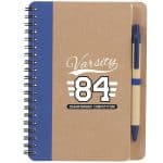 Custom 5'' x 7'' FSC® Mix Eco-Friendly Spiral Notebook with Pen - 5
