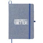 Custom 5'' x 7'' FSC® Recycled Cotton Bound Notebook