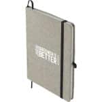 Custom 5'' x 7'' FSC® Recycled Cotton Bound Notebook - 9