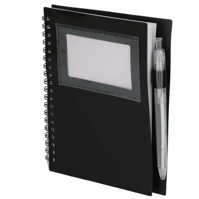 Custom 5'' x 7'' FSC® Recycled Star Spiral Notebook with Pen - 6