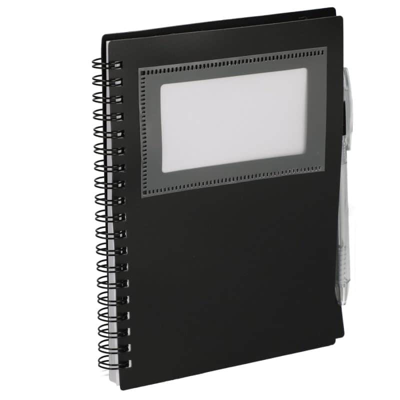 Custom 5'' x 7'' FSC® Recycled Star Spiral Notebook with Pen - 8