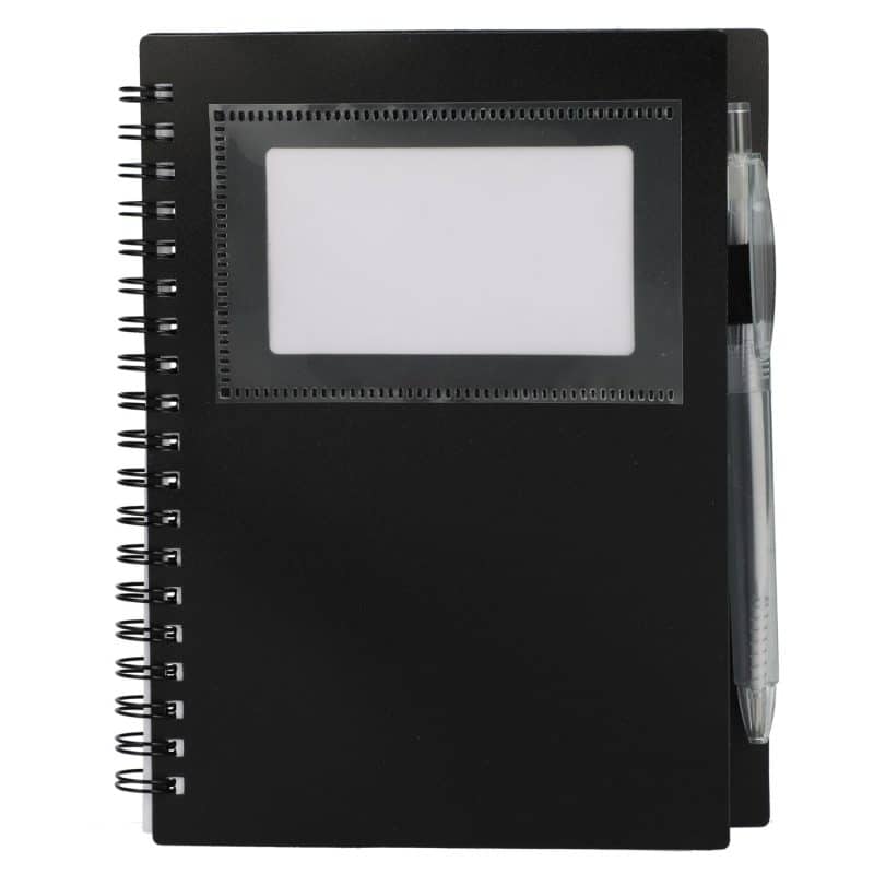 Custom 5'' x 7'' FSC® Recycled Star Spiral Notebook with Pen - 9