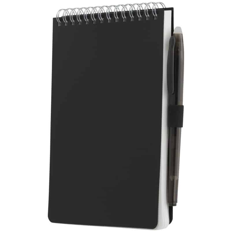 Custom 5'' x 7'' Mineral Stone Field Reporter Notebook with Pen - 1