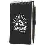 Custom 5'' x 7'' Mineral Stone Field Reporter Notebook with Pen