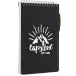 Custom 5'' x 7'' Mineral Stone Field Reporter Notebook with Pen - 2