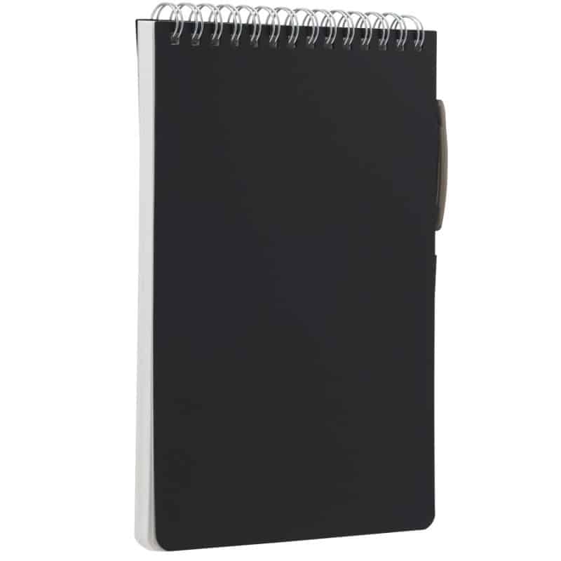 Custom 5'' x 7'' Mineral Stone Field Reporter Notebook with Pen - 3