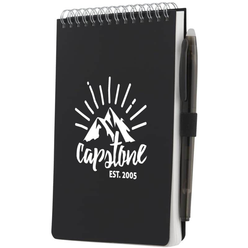 Custom 5'' x 7'' Mineral Stone Field Reporter Notebook with Pen