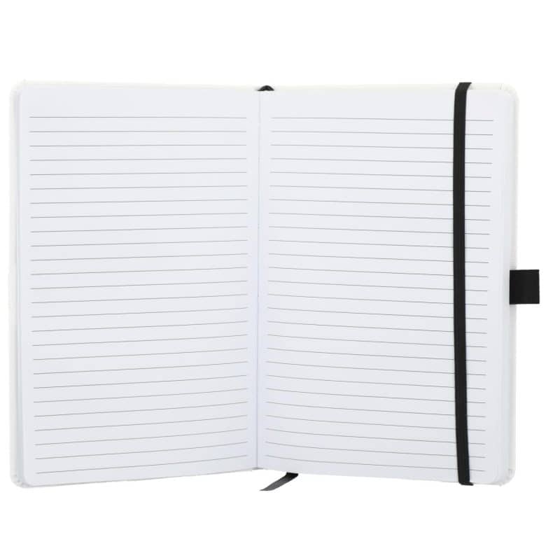 Custom 5.5'' x 8.5'' FSC® Recycled Bamboo Fiber Bound Notebook - 5