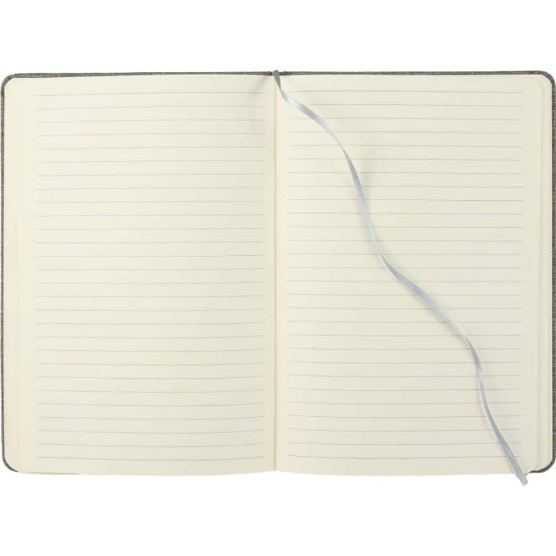 Custom 5.5'' x 8.5'' FSC® Recycled PET Office Bound Notebook - 6