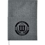 Custom 5''x 7'' FSC® Mix Canvas Pocket Refillable Notebook