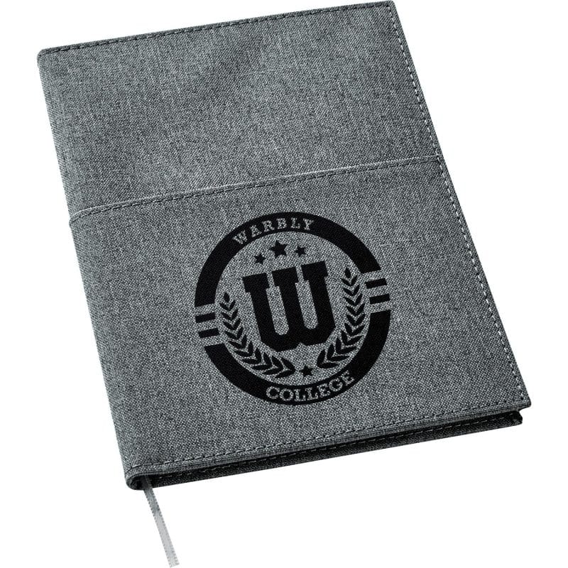 Custom 5''x 7'' FSC® Mix Canvas Pocket Refillable Notebook - 2