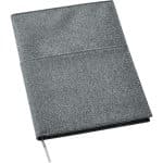 Custom 5''x 7'' FSC® Mix Canvas Pocket Refillable Notebook - 4