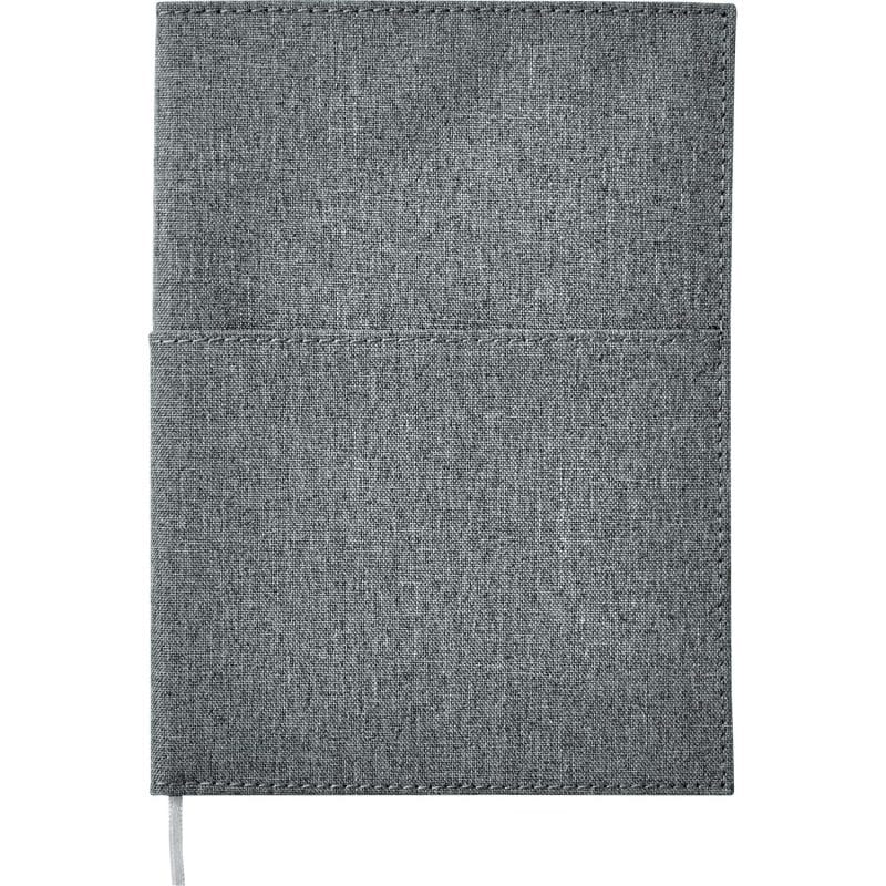 Custom 5''x 7'' FSC® Mix Canvas Pocket Refillable Notebook - 5