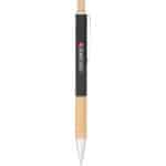 Custom Bamboo and Recycled Aluminum Soft Touch Ballpoint - 2