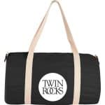 Custom Barrel 18'' 5oz Cotton Canvas Duffle Bag - 2