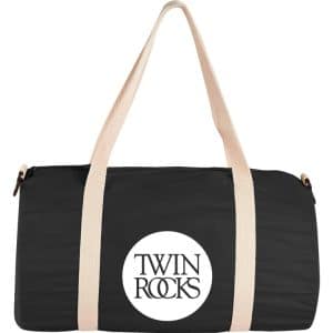 Custom Barrel 18'' 5oz Cotton Canvas Duffle Bag