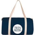 Custom Barrel 18'' 5oz Cotton Canvas Duffle Bag - 4