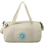 Custom Barrel 18'' 5oz Cotton Canvas Duffle Bag - 8