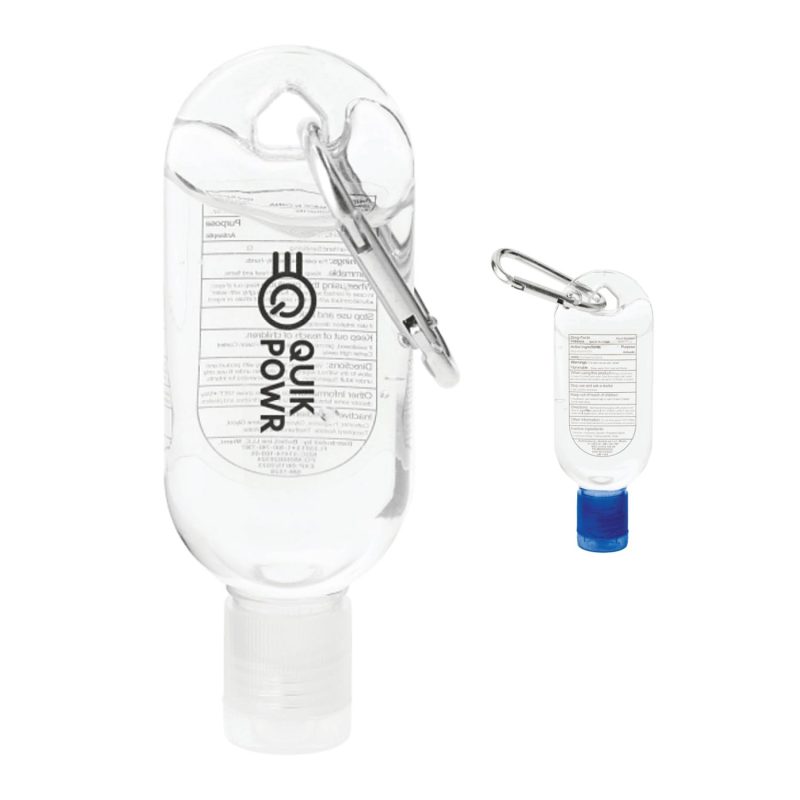 Custom Clip-N-Go 1oz Hand Sanitizer with Mini Carabiner - 5