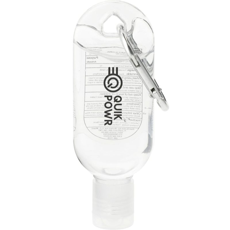 Custom Clip-N-Go 1oz Hand Sanitizer with Mini Carabiner - 6