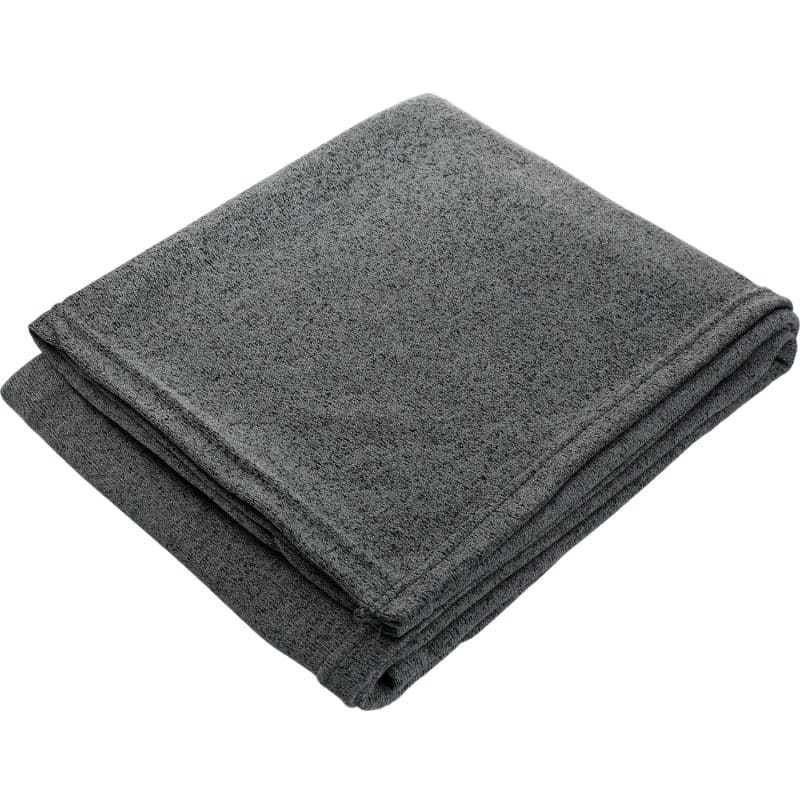 Custom Heathered Fleece Throw Blanket 50'' x 60'' Unfolded - 3