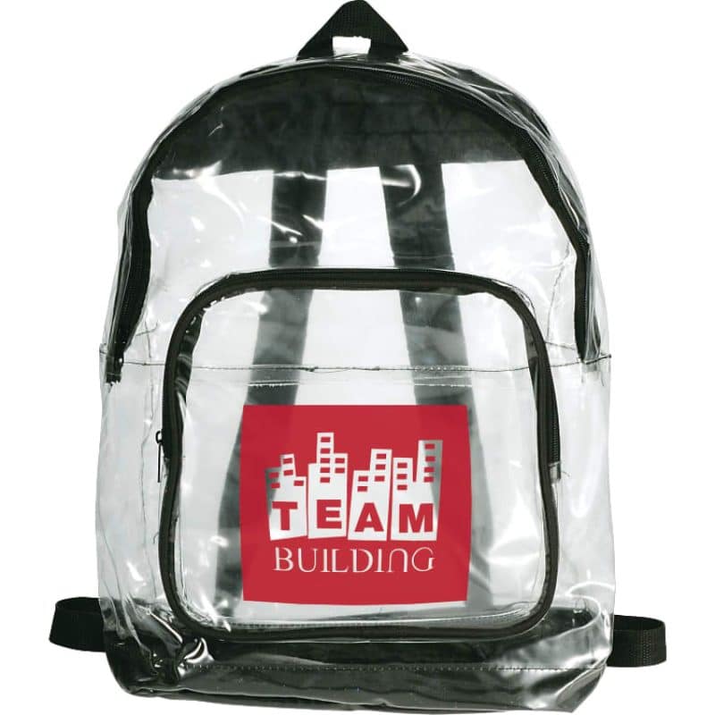 Custom Rally Event Friendly Clear Backpack