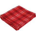 Custom Rollable Plaid Fleece Throw Blanket 50'' x 60'' Unfolded - 9