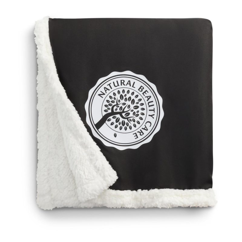 Custom Super Soft Large Fleece Sherpa Blanket - 50'' x 60'' Unfolded - 4