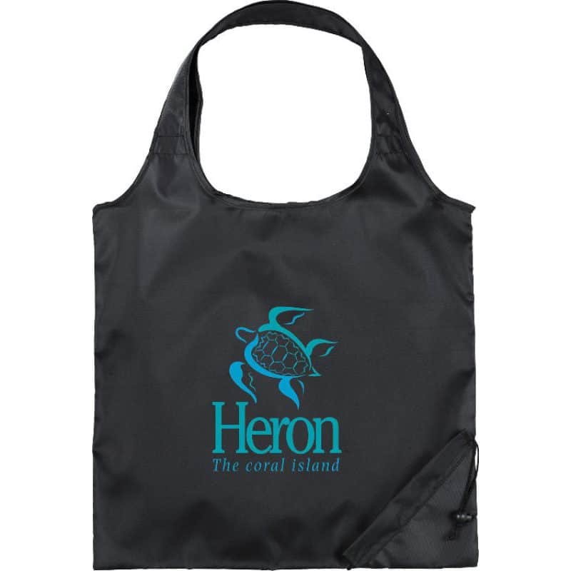 Custom Bungalow Foldaway Shopper Tote Bag - 2