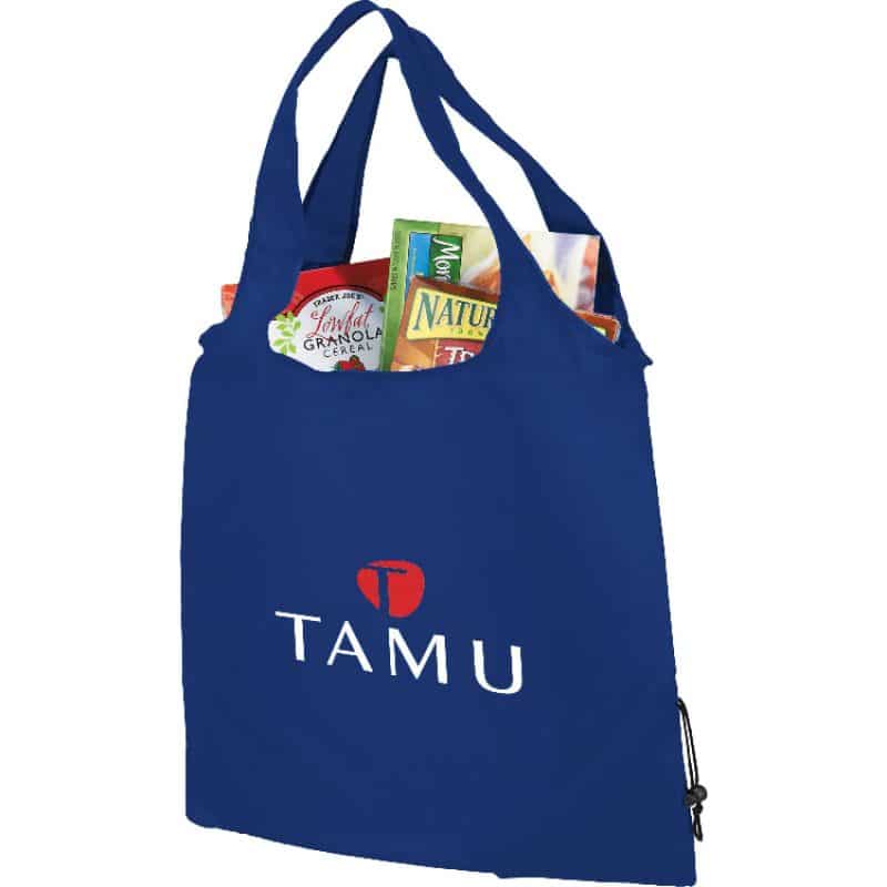 Custom Bungalow Foldaway Shopper Tote Bag - 6