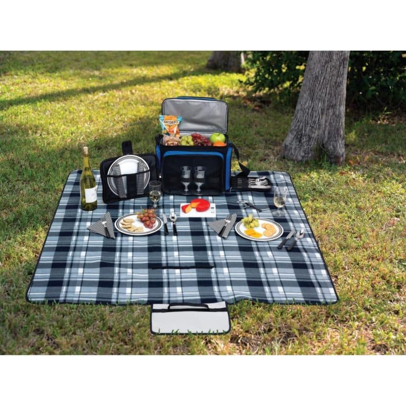 Custom Cozy Park Fleece Blanket - 52'' x 49'' Unfolded - 9