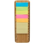 Custom FSC® Certified Bamboo Ruler with Sticky Notes - 3