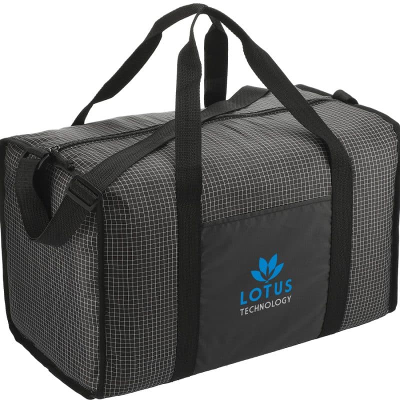 Custom Grid Boxy Duffle Bag - 2