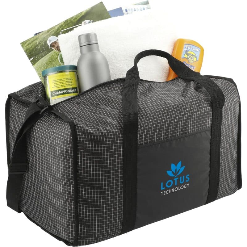 Custom Grid Boxy Duffle Bag - 3