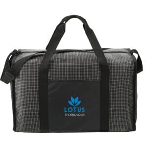 Custom Grid Boxy Duffle Bag