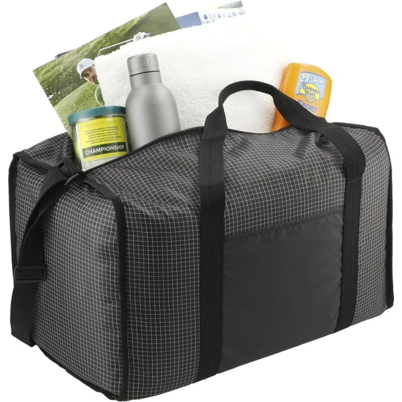 Custom Grid Boxy Duffle Bag - 6